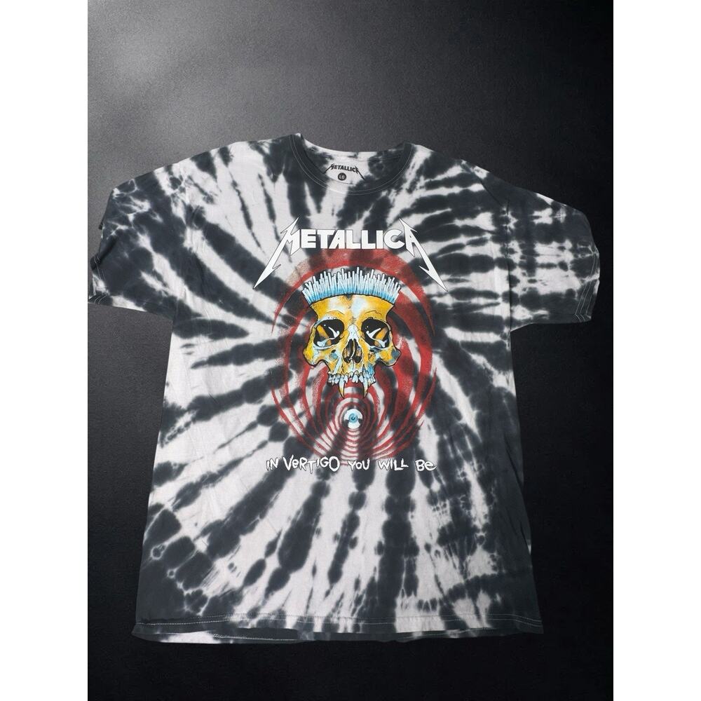 Metallica In Vertigo You Will Be T Shirt Tie Dye Skull Graphic Mens L Band Tee